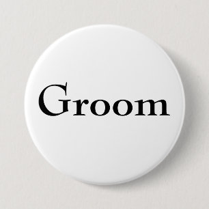 Badge Rond 7,6 Cm Bouton chic de marié