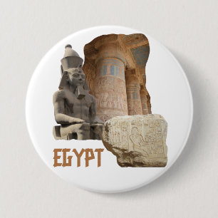 Badge Rond 7,6 Cm Bouton collage photo EGYPT