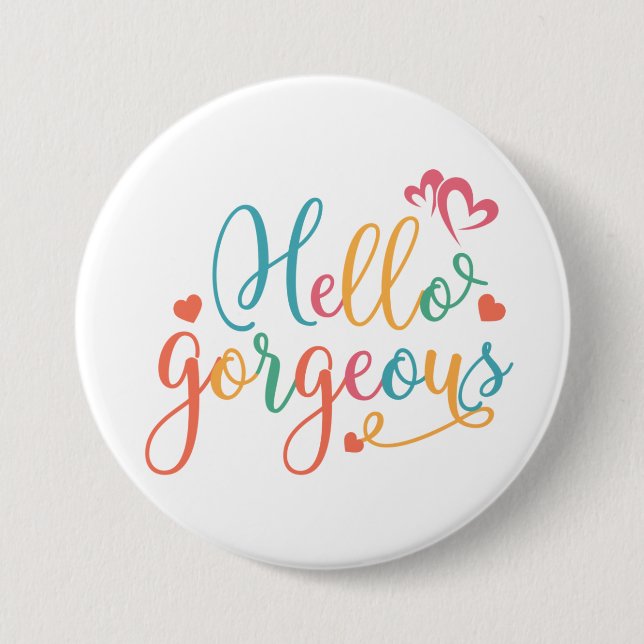 Badge Rond 7,6 Cm Bouton Couleur Multi Magnifique (Devant)