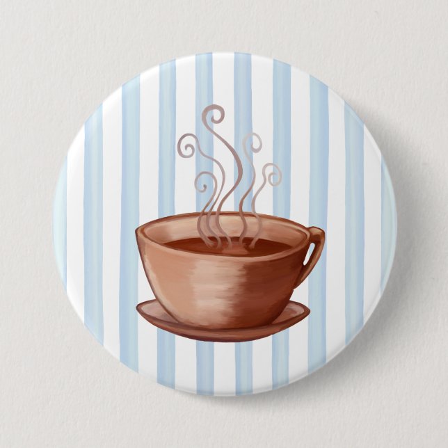 Badge Rond 7,6 Cm Bouton Coupe du café (Devant)