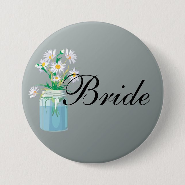 Badge Rond 7,6 Cm Bouton Daisies d'été (Devant)