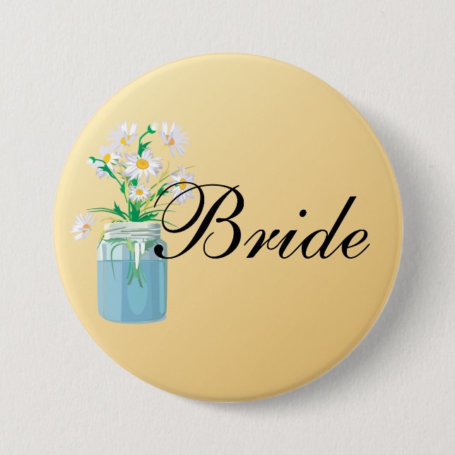 Badge Rond 7,6 Cm Bouton Daisies d'été (Devant)