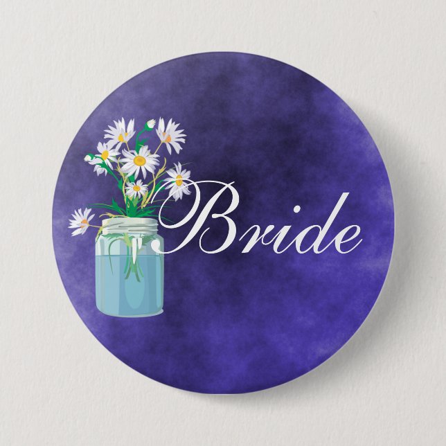 Badge Rond 7,6 Cm Bouton Daisies d'été (Devant)