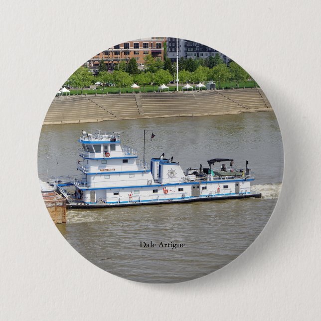 Badge Rond 7,6 Cm Bouton Dale Artigue (Devant)