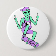 Bouton d'alien de Sk8r