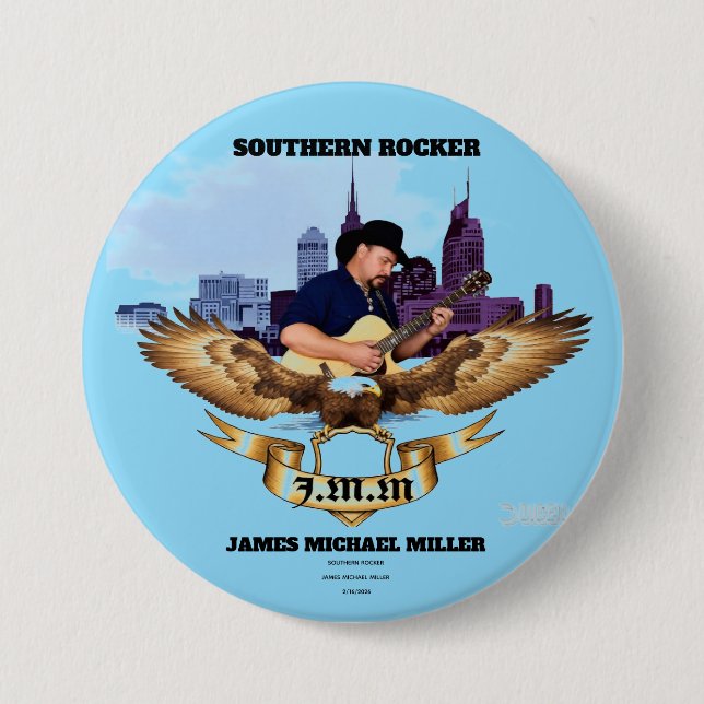 BADGE ROND 7,6 CM BOUTON D'ARTISTE (Devant)