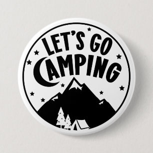 Badge Rond 7,6 Cm Bouton d'aventure Camping à l'extérieur