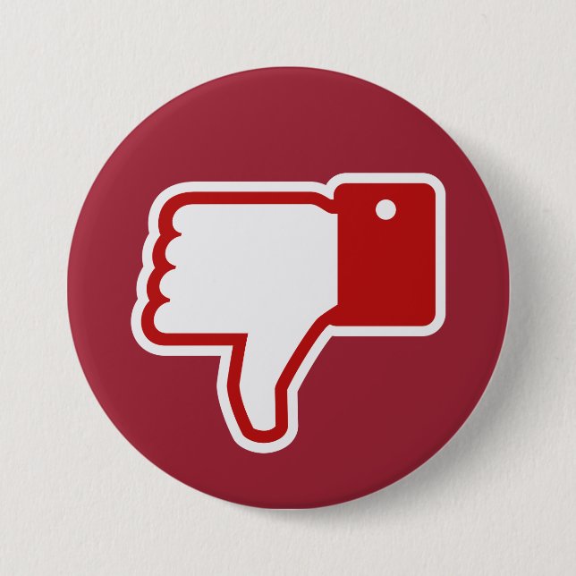 Badge Rond 7,6 Cm Bouton d'aversion ! (Devant)