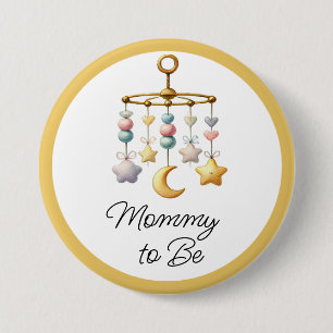 Badge Rond 7,6 Cm Bouton de baby shower avec des titres mobiles pers