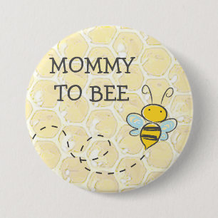 Badge Rond 7,6 Cm Bouton de Baby shower de la mamie pour être bourdo