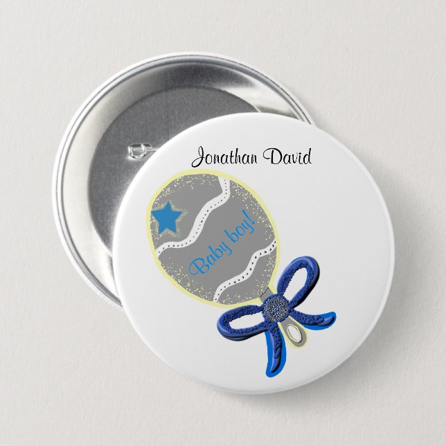 Badge Rond 7,6 Cm Bouton de bébé de bienvenue (Devant & derrière)