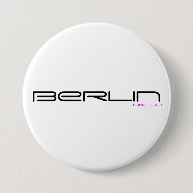 Badge Rond 7,6 Cm Bouton de Berlin (Devant)