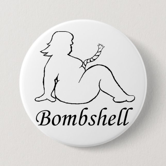 Badge Rond 7,6 Cm Bouton de bombe (Devant)