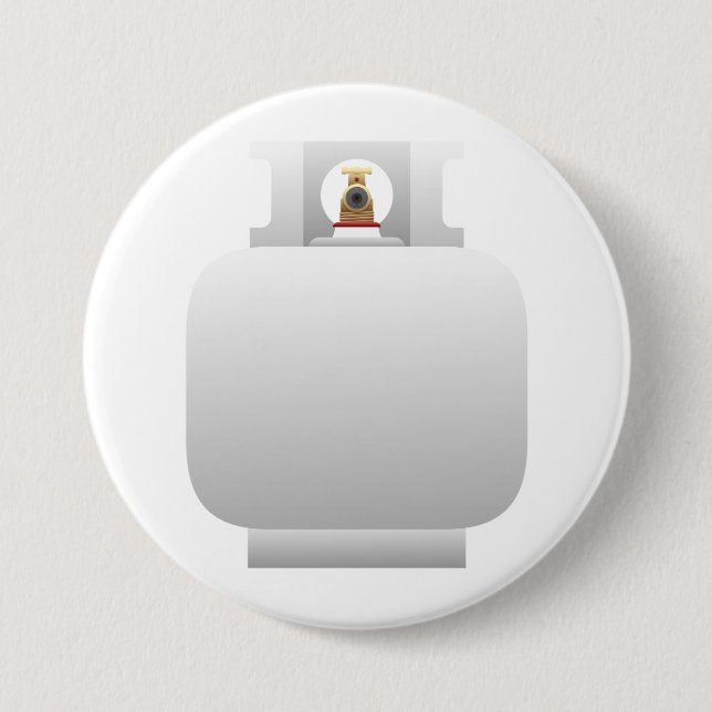 Badge Rond 7,6 Cm Bouton de Bouteille de Gaz (Devant)