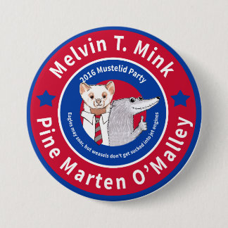 Badge Rond 7,6 Cm Bouton de campagne de Melvin T. Mink