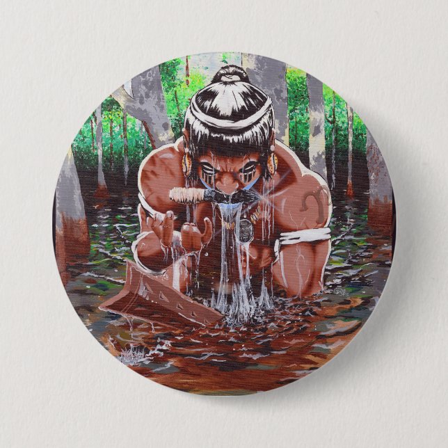 Badge Rond 7,6 Cm Bouton de colère silencieuse (Devant)