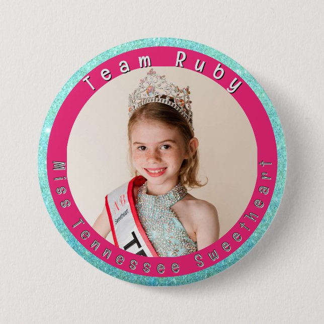 Badge Rond 7,6 Cm Bouton de Concours de Beauté (Devant)
