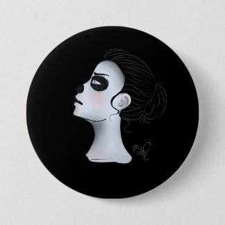 Badge Rond 7,6 Cm Bouton de démon