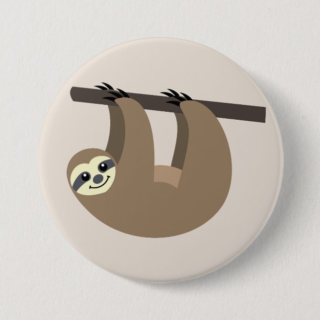 Badge Rond 7,6 Cm Bouton de dessin mignon (Devant)