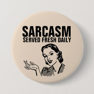 Badge Rond 7,6 Cm Bouton de femme de ménage rétro amusant SARCASM SE