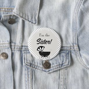 Badge Rond 7,6 Cm Bouton de fête personnalisé pour Baby Shower Je su