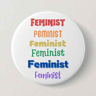 Badge Rond 7,6 Cm bouton de fierté féministe