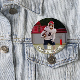 Badge Rond 7,6 Cm Bouton de football/sport personnalisable - Action