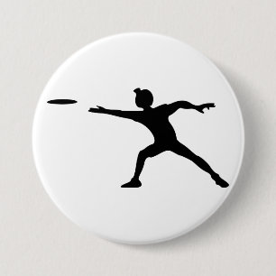 Badge Rond 7,6 Cm Bouton de frisbee