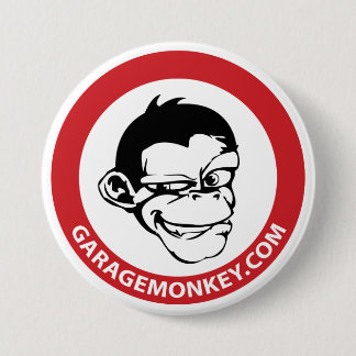 Badge Rond 7,6 Cm Bouton de GarageMonkey