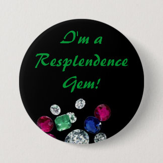 Badge Rond 7,6 Cm Bouton de gemmes