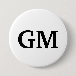 Badge Rond 7,6 Cm Bouton de GM