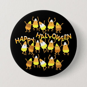 Badge Rond 7,6 Cm Bouton de Halloween de bonbons au maïs