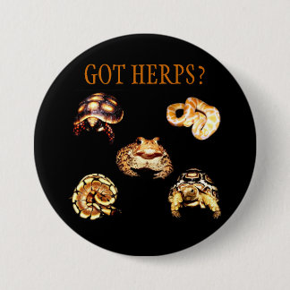 Badge Rond 7,6 Cm Bouton de Herps