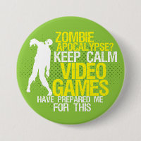 Bouton de jeu amusant pour garder le calme Zombie