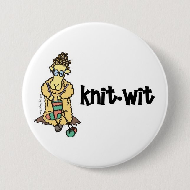 Badge Rond 7,6 Cm Bouton de Knit-Esprit (Devant)