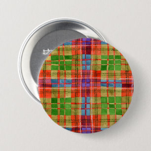 Badge Rond 7,6 Cm Bouton de la broche ronde MAC RAE TARTAN