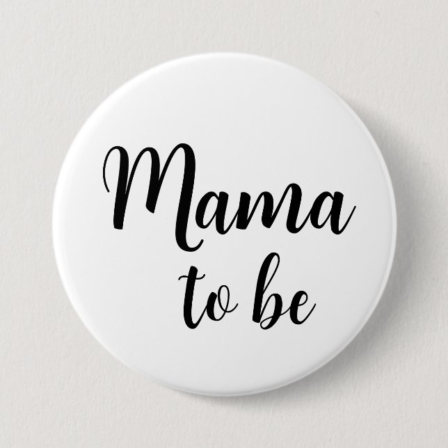 Badge Rond 7,6 Cm Bouton de la maman (Devant)