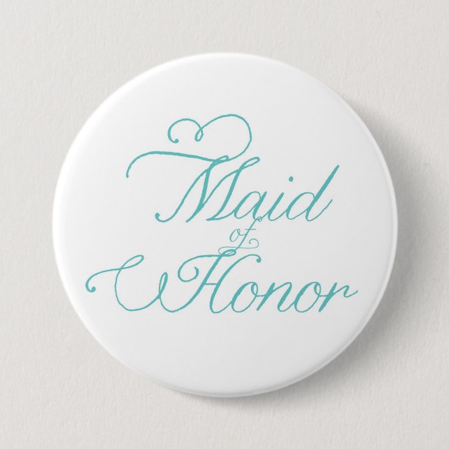 Badge Rond 7,6 Cm Bouton de la servante d'honneur (Devant)