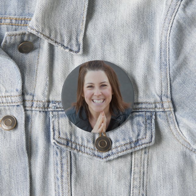 Badge Rond 7,6 Cm Bouton de l'équipe bam (En situation)