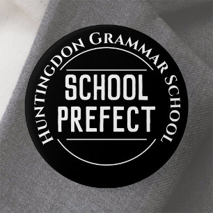 Badge Rond 7,6 Cm Bouton de l'insigne préfet de l'école