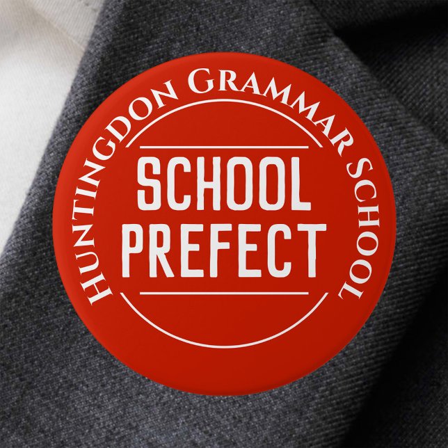 Badge Rond 7,6 Cm Bouton de l'insigne préfet de l'école (Créateur téléchargé)