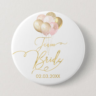 BADGE ROND 7,6 CM BOUTON DE LUFTBALLONS DE L'ÉQUIPE BRIDE
