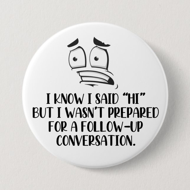 Badge Rond 7,6 Cm Bouton de malaise social (Devant)