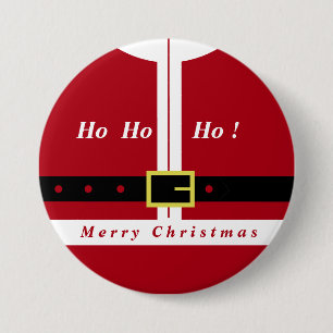 Badge Rond 7,6 Cm Bouton de Noël Funny Père Noël Cadeau