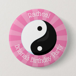 Badge Rond 7,6 Cm Bouton de nom personnalisé pour une fête de karaté