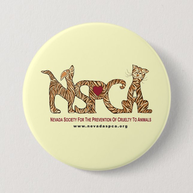 Badge Rond 7,6 Cm Bouton de NSPCA (Devant)
