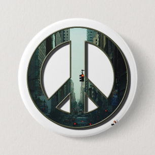 Badge Rond 7,6 Cm Bouton de paix d'avenue de Madison