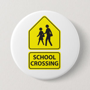 Badge Rond 7,6 Cm Bouton de panneau de passage pour écoliers