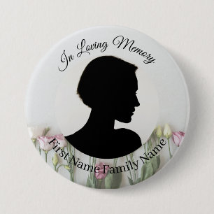Badge Rond 7,6 Cm Bouton de photo commémorative Roses