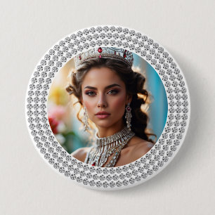 Badge Rond 7,6 Cm Bouton de photo de concours de beauté Dazzled Drea